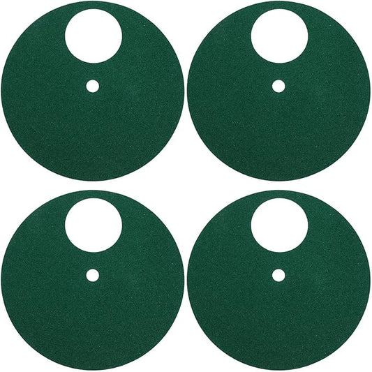 4pcs Dog Nail Care Replacement Sandpaper Pads, Adhesive Grit Sandpaper for Pet Scratch Boards, Cat Claw File, Trim & Grooming Supplies Green