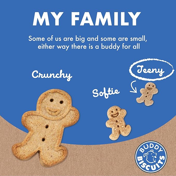 Buddy Biscuits 8 oz. Box Teeny Crunchy Dog Treats Made with Bacon & Cheese