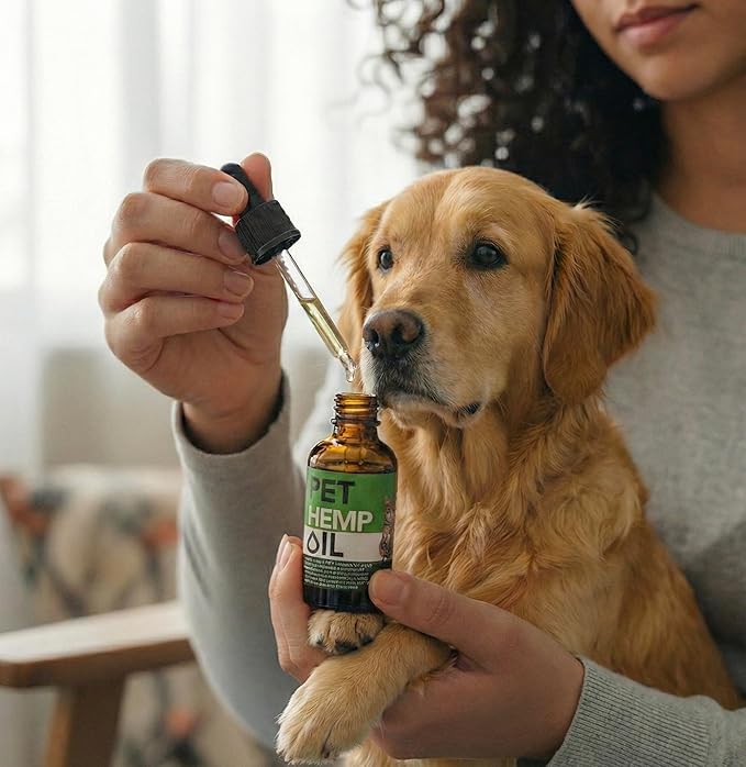 Hemp Оil for Dogs Cats%100 Organic Advanced Calming Supplement, Helps Pets with Аnxiеty, Hyperactivity, Strеss, Аrthritis - Sеizures, Pain Relief - Skin Care - Storms, Fireworks - Canine
