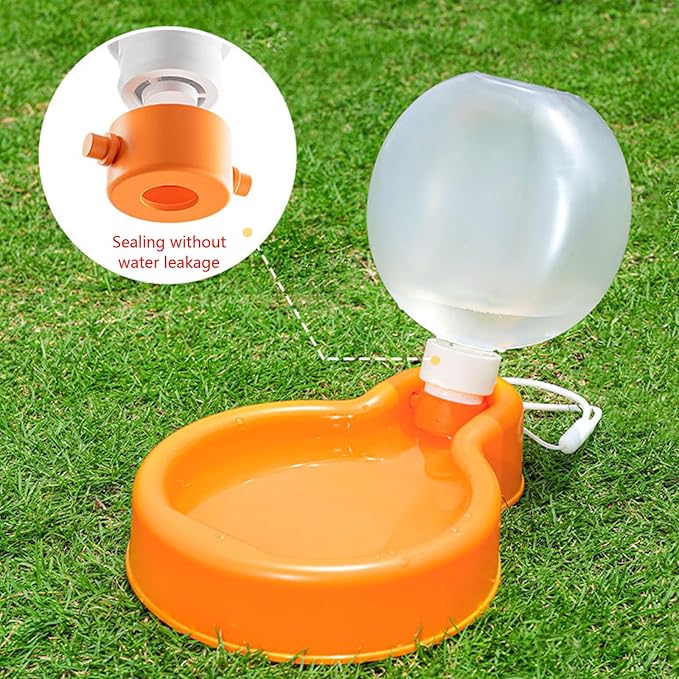 Pet Dogs Water Bottle Portable Outdoor Large Capacity Feeder Travel 500ml Dispenser Drinking Supplies Dog Dispenser Portable Cup for Dog Bowl with