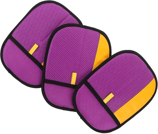 Cabilock 3pcs Pet Hair Removal Gloves Static Electrostatic Cat Shedding Gloves Violet Pet Grooming Mittens for Dog and Cleaning