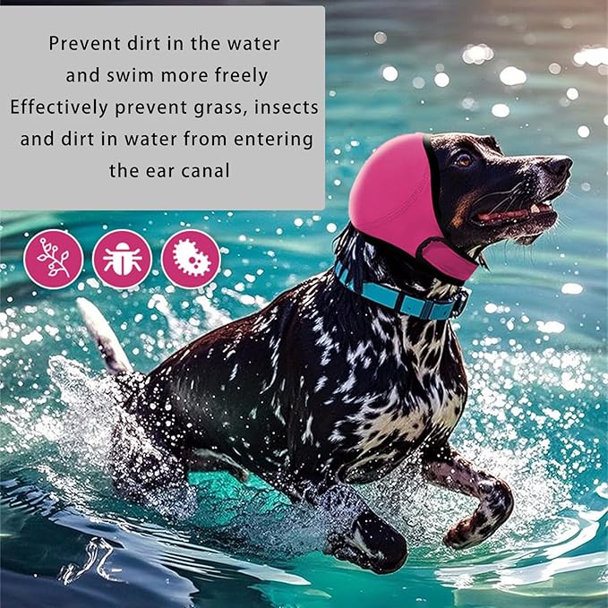 Peiiwdc Dog Ear Covers Earmuffs Hearing Protections for Pet Wrap for Grooming Bathing Blowing Drying Supplies Dog Protections Noise Cancelling