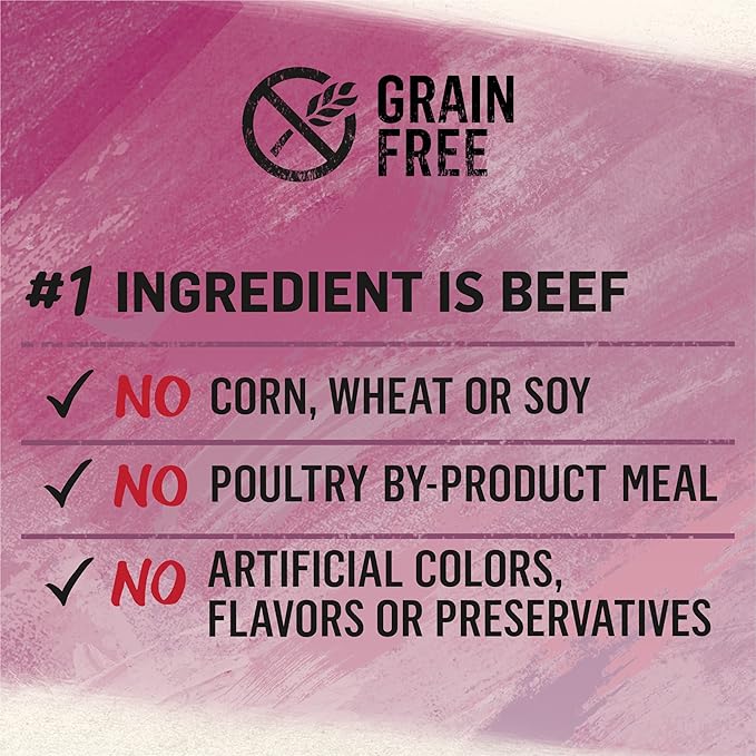 Purina Beyond High Protein, Grain Free, Natural Pate Wet Dog Food, WILD Beef, Liver & Lamb Recipe - (12) 13 oz. Cans