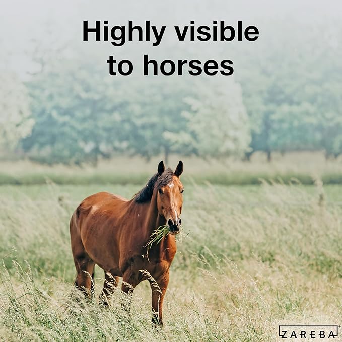 Zareba Elite Electric Polybraid Fence for Horses - 1000 ft, Highly Visible Electric Horse Fence, 4 Tinned Copper Strands, Polybraid Electric Fence, EL1000C4-Z