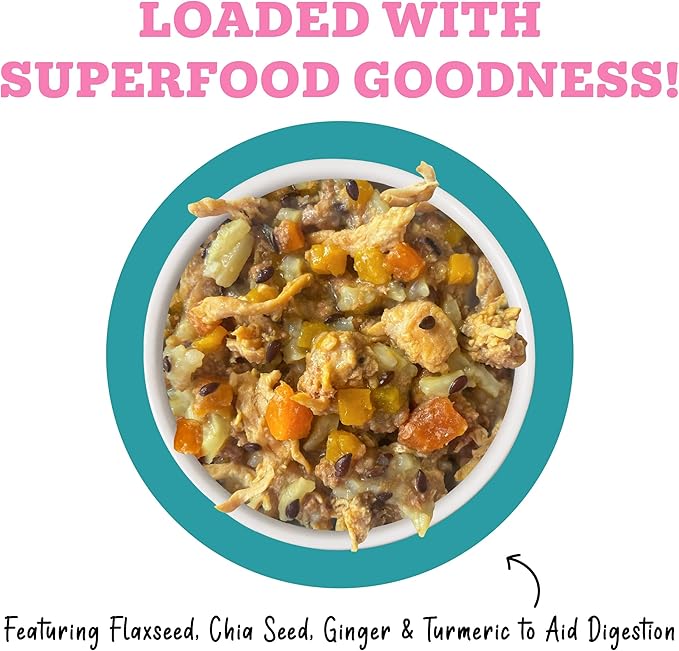 Weruva Awesome Belly Wet Dog Food, Chicken, White Rice & Pumpkin with Papaya, 6oz Can (Pack of 8)