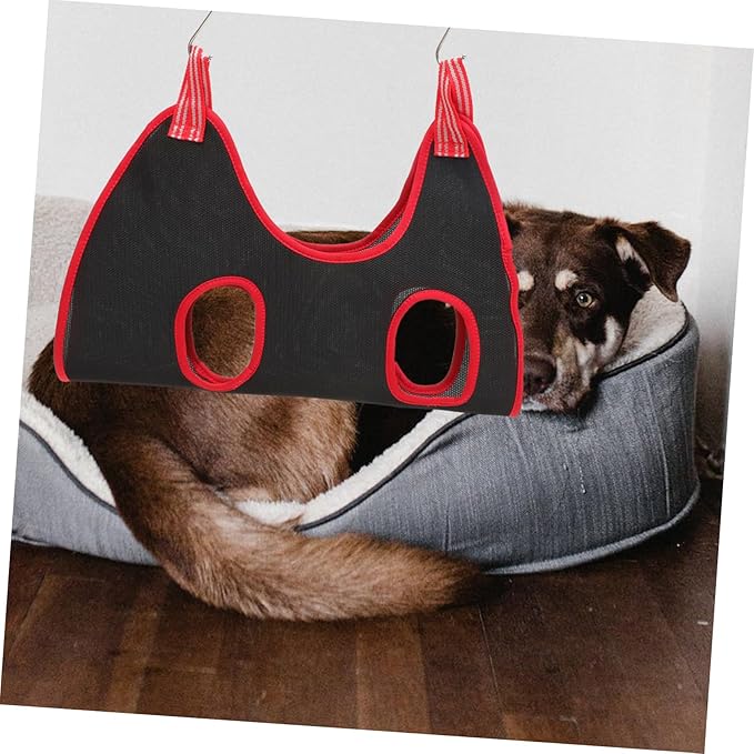 Kisangel 1set Pet Grooming Hammock for Cats Dogs Breathable Sling for Nail Trimming Easy Assembly Material Random Accessories for Grooming and Nail Care