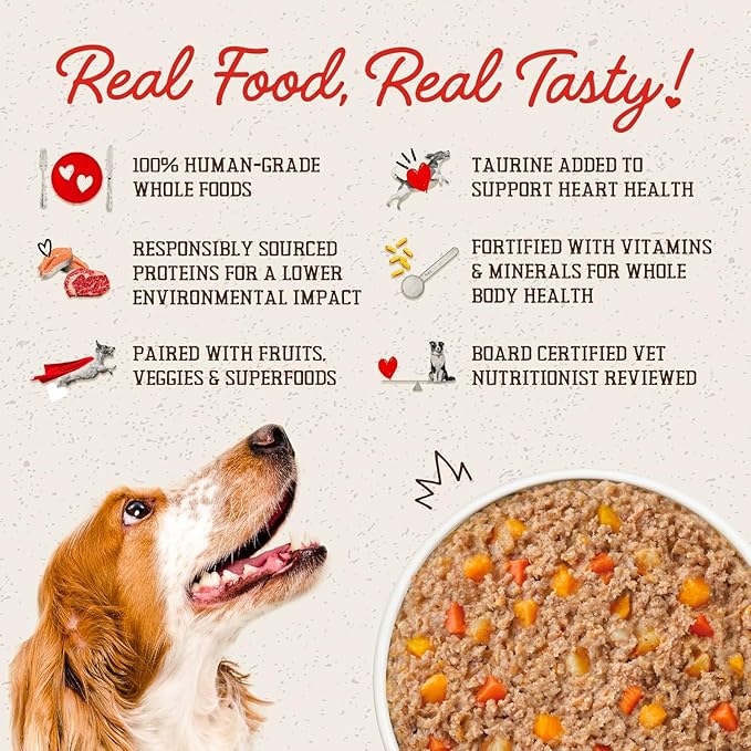 Stella & Chewy's FreshMade Frozen Fresh Grain-Free Savory Sea Dog Food, 16-oz Pouch (Pack of 4)