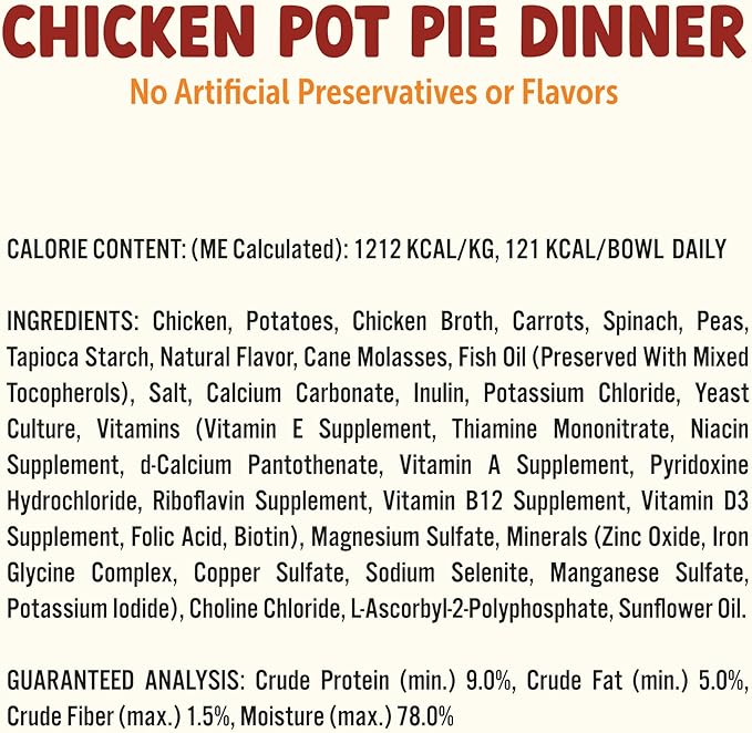 Wet Dog Food Cups, Chicken Pot Pie Dinner, Turkey Fare Dinner, Homestyle Beef Dinner Variety Pack- 3.5 oz Cups (Pack of 12), Made in The USA with Real Beef