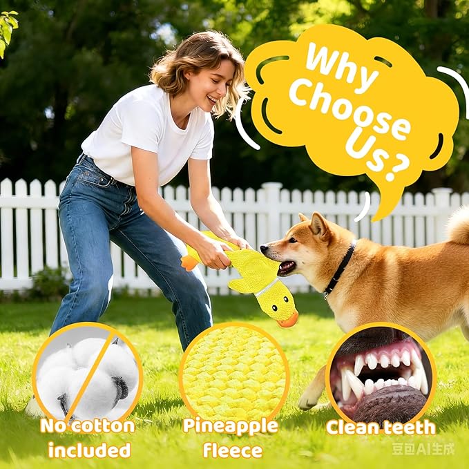 2 Pack Tough Interactive Tug of War Dog Toys for Small Dogs, Interactive Puzzle Toys,Squeaky & Crinkly, Stuffing-Free with Treat Pockets and a Water Bottle Pocket, Ideal for Puppy Small Pet Dogs