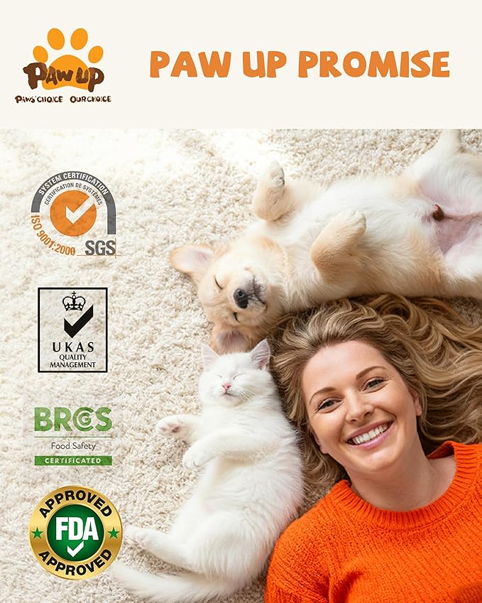 PAWUP Freeze Dried Cat & Dog Treats, Natural Quail Egg Yolk, Single Ingredient, High-Protein Pet Snacks for Skin & Coat Health, No Artificial Additives, 9.2 oz