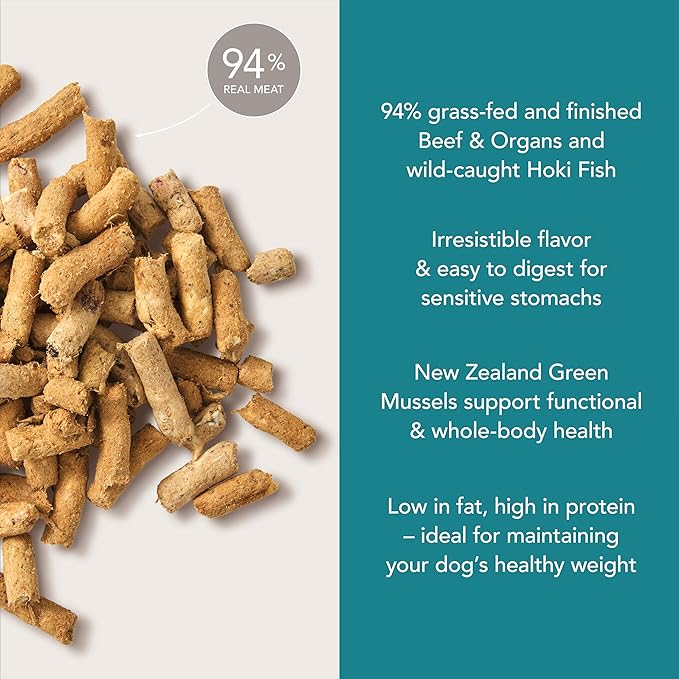 K9 Natural - Grain Free Freeze Dried Dog Food Topper - Hoki & Beef, 3.5oz