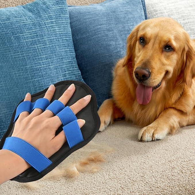 Electrostatic Pet Hair Remover Glove,Electrostatic Five-Finger Dog Cat Lint Mitt Tool - Dog Hair Remover Glove,for Laundry Couch Carpet Car Seat Clothing Bed Sofa