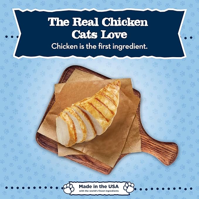 Blue Buffalo Baby Blue Natural Kitten Wet Cat Food,Healthy Growth Formula with DHA,Chicken Recipe Multi-Pack,3-oz Cans,(Pack of 48)