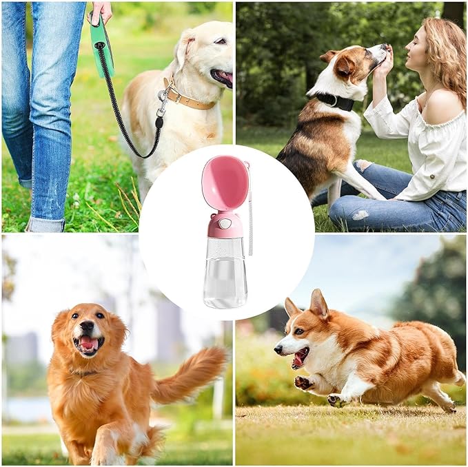 Dog Water Bottle, Leakproof Pet Drinking Bottle, Puppy Watering Dispenser for Walking Camping Outing Personal Pet Supplies Pets Protective Guard 500ml Capacity Professional Grade Authentic Model