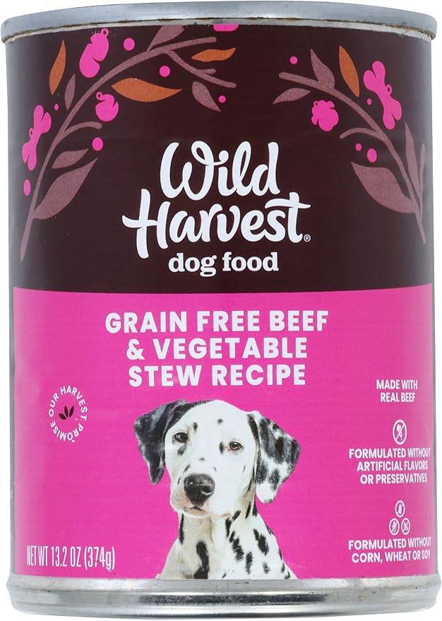 Wild Harvest, Beef Vegetable Stew Dog Food, 13.2 Ounce