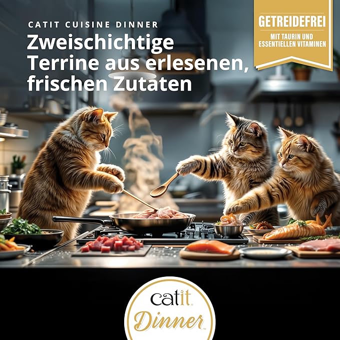 Catit Chicken Dinner with Liver & Sweet Potato – Hydrating and Healthy Wet Cat Food for Cats of All Ages