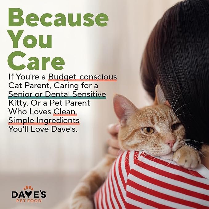 Dave's Pet Food Grain Free Wet Cat Food (Farmyard Fowl, Chicken & Duck), Made in USA Naturally Healthy Canned, Added Vitamins & Minerals, 5.5 oz Cans (24 Pack)