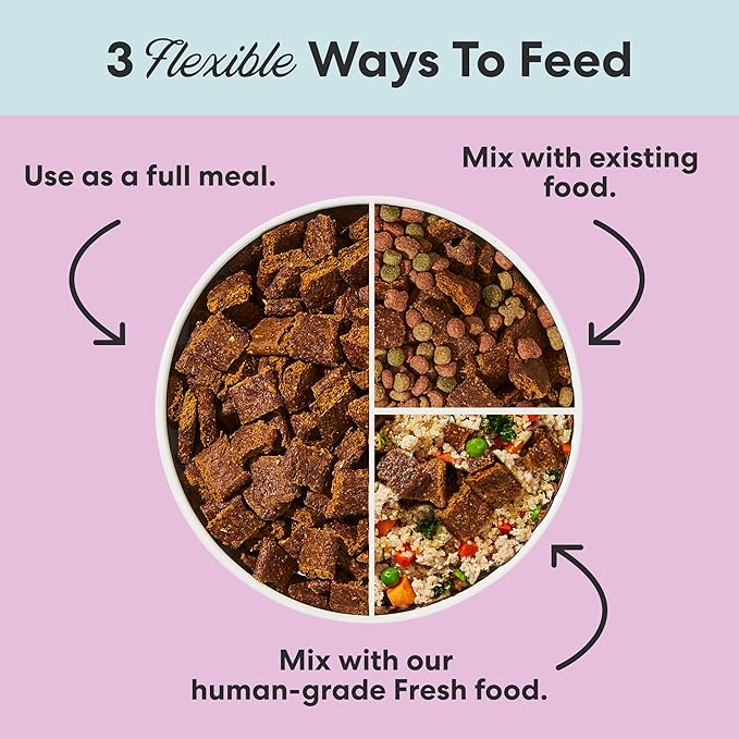 The Pets Table Air Dried Grain Free Dog Food for Dogs Large, Medium and Small | Puppy Dog Food, Adult Dog Food, Senior Dog Food | Beef & Berries 4.5 lbs / 72 oz Bag