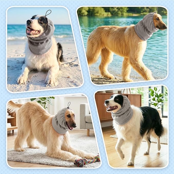 Dog Nets - Adjustable Elastic Comfortable Non Slip | Pet Supplies with Dog Ear Wrap for Puppies Small Medium Large Breeds Indoor