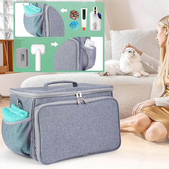 Protective Tote Bag - Grooming Vacuum Storage Bag, Pet Grooming Supplies Organizer | Pet Grooming Transport Organizer