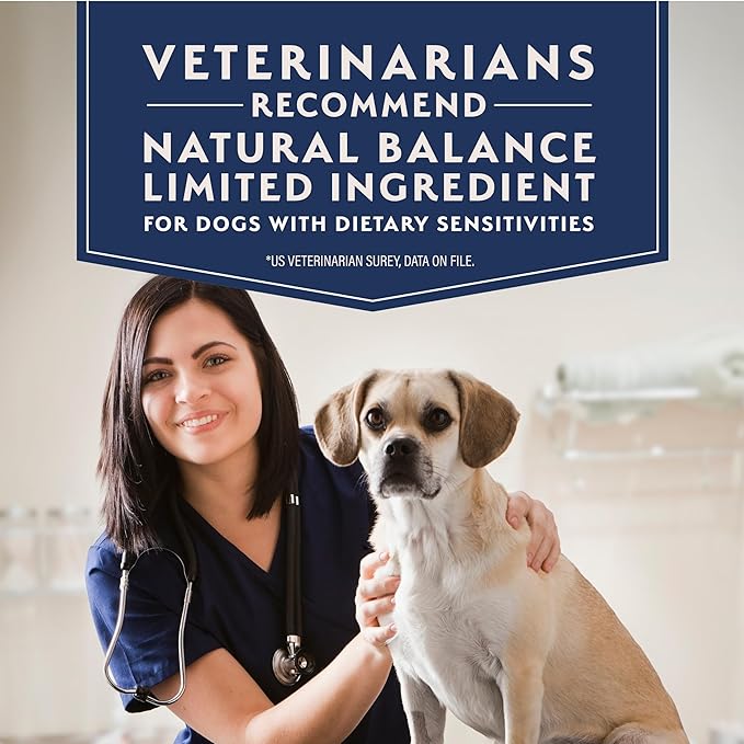 Natural Balance Limited Ingredient Small Breed Adult Wet Dog Food, Lamb & Brown Rice Recipe for Sensitive Stomachs - 3.5oz Cups (Case of 12)