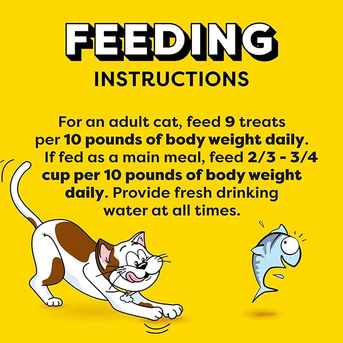 Temptations Jumbo Stuffed Cat Treats, Crunchy and Soft Cat Treats, Tempting Tuna Flavor, 14 oz. Tub