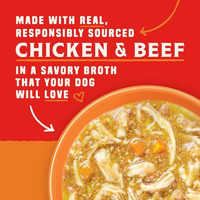 Stella & Chewy's Wild Red Wet Dog Food - High Protein Chicken & Beef Stew - Grain-Free Premium Recipe with 96% Animal Protein - Perfect for Picky Eaters, 10 oz, Pack of 6