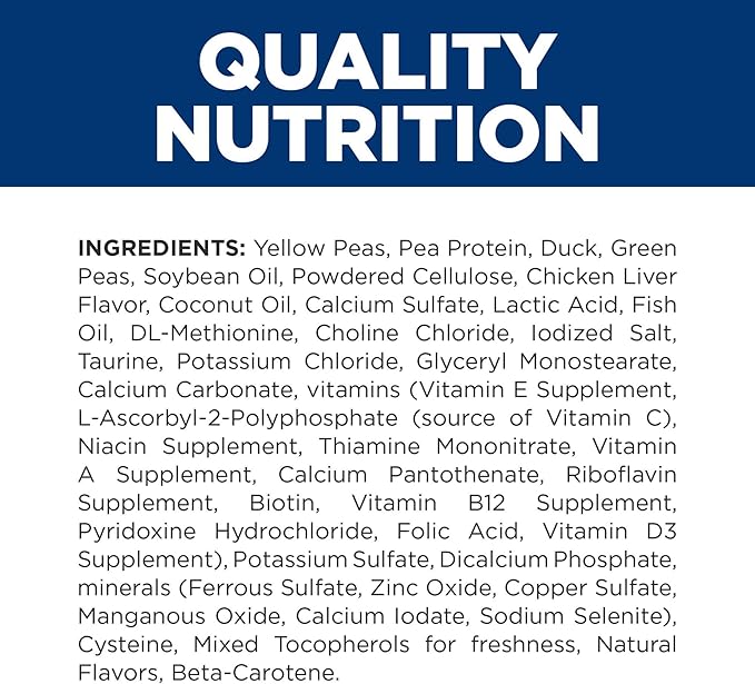 Hill's Prescription Diet d/d Food Sensitivities Duck & Green Pea Formula Dry Cat Food, Veterinary Diet, 3.5 lb. Bag