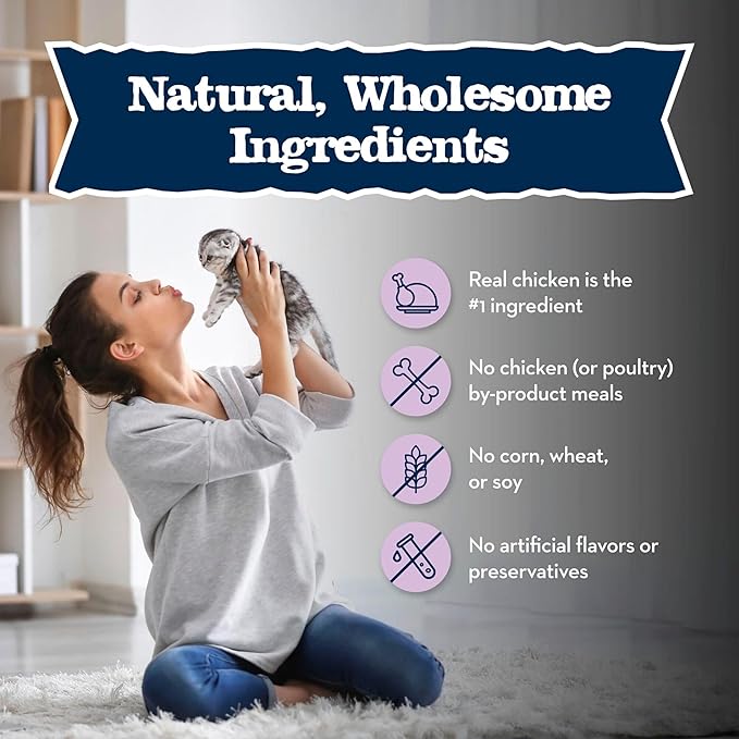 Blue Buffalo Baby Blue Natural Kitten Wet Cat Food,Healthy Growth Formula with DHA,Chicken Recipe Multi-Pack,3-oz Cans,(Pack of 48)