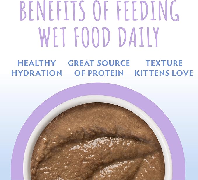 Soulistic Kitten, Tuna and Salmon Formula in Hydrating Purée, 3oz Can, Pack of 12