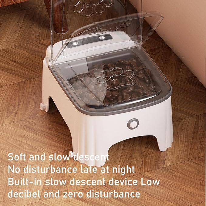 Automatic Cat Feeder - Programmable Pet Feeding Bowl, Timed Food Dispenser Machine | Electric Dry Food Feeder with Sensor Function for Small Dog Daily Meals and Indoor Animal Care