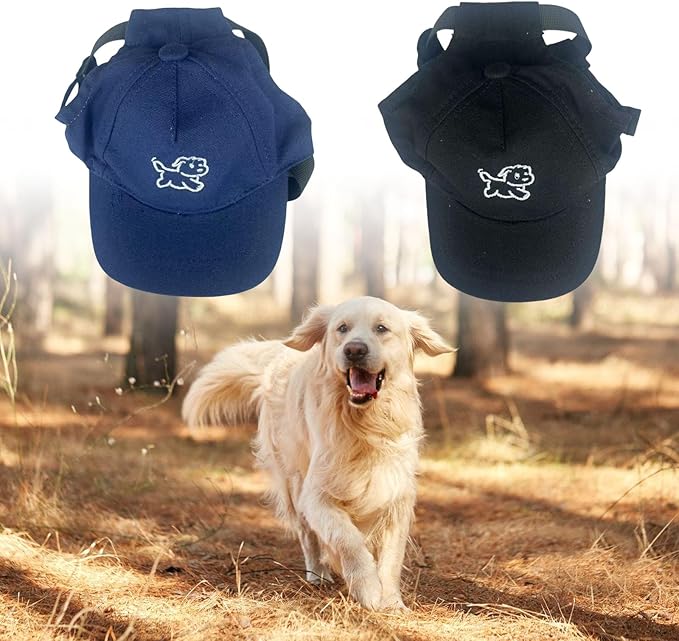 Permeable Cotton Dog Hat with Regulable Strap Sun Protective Baseball Puppies Headwear Pet Supply Pet Sun Protecting