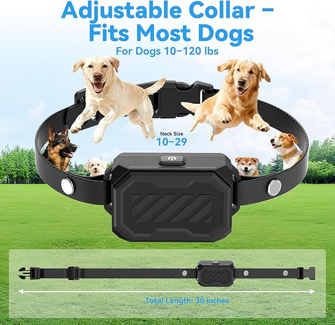 Wireless Dog Fence – Precise Signal 3-in-1 Boundary, Training & No-Go Zone System, Up to 1 Acre Circular Coverage, Waterproof Collar, Indoor & Yard Use, Fits 10–120 lb Dogs