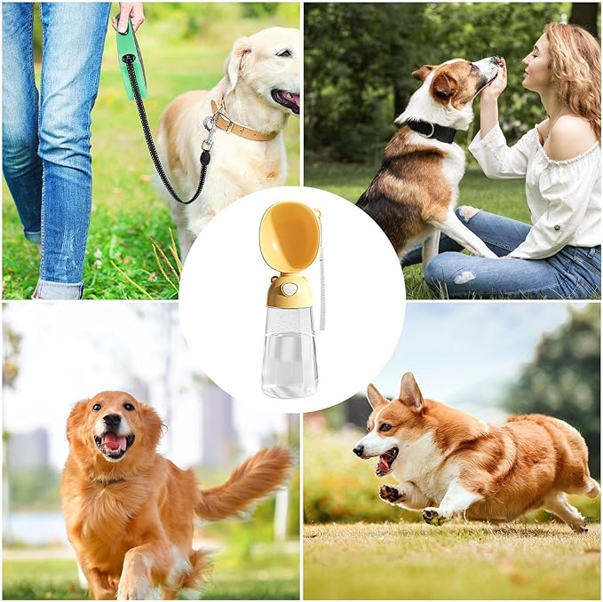 Dog Water Bottle, Leakproof Pet Drinking Bottle, Puppy Watering Dispenser for Walking Camping Outing Personal Pet Supplies Pets Protective Guard 500ml Capacity Professional Grade Authentic Model