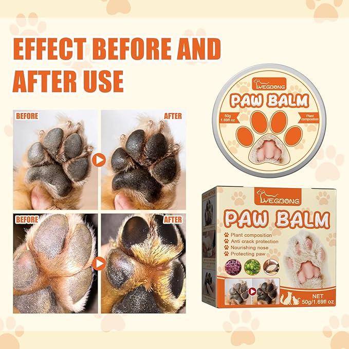 Paw Balm Protectant Cream for Moisturize Pet Paws (60G)