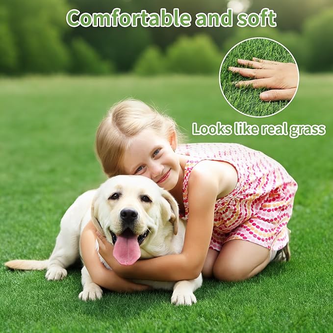 30 x 20 inches 2 Pack Fake Grass Pee for Dogs Artificial Grass Rug Pad for Puppy Potty Washable Grass Mat for Pet Training with Drainage Hole
