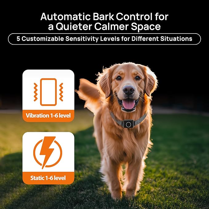 Wireless Dog Fence System: Electric Fence for Dogs 4-in-1 Dog Training Collar with Remote, Bark Control, Status Monitor Waterproof Electric Fence for Medium Large Dogs Outdoor Use
