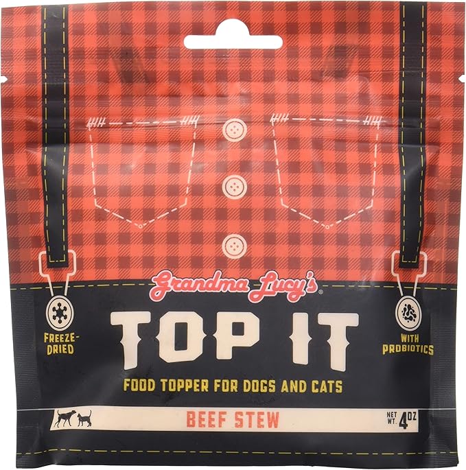 Top It Beef Stew Pet Food Topper with Probiotics - 4oz