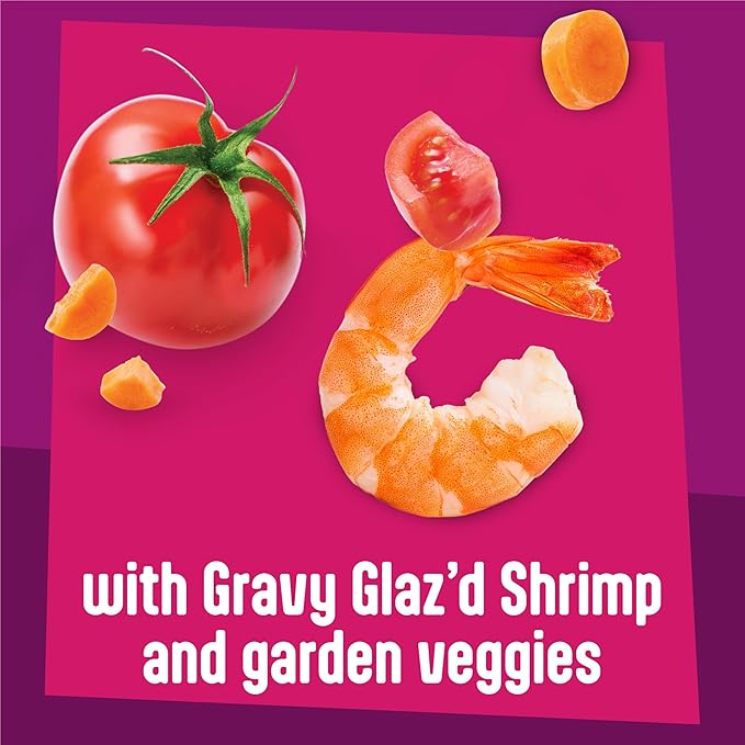 Purina Friskies Glaz’d and Infuz’d with Gravy Glaz’d Shrimp Flavored Wet Food for Cats - 5.5 Ounce (Pack of 24)