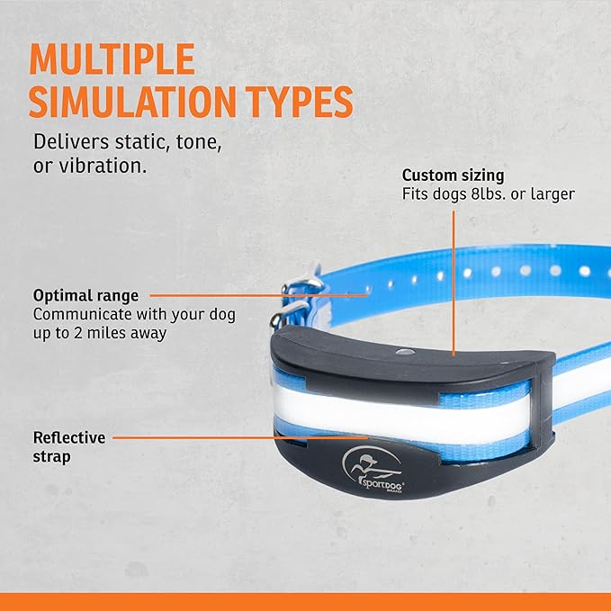 SportDOG HoundHunter 3225 Add-A-Dog Collar - Submersible, Waterproof & Rechargeable Long-Lasting E-Collar - Adjustable Remote Trainer with Multiple Stimulation Levels