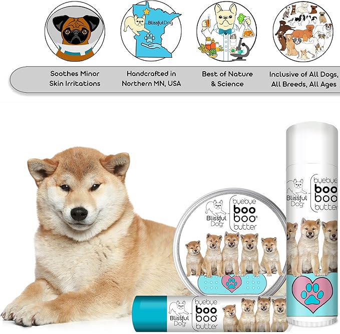 The Blissful Dog .50 oz Tube Shiba Inu Booboo Butter