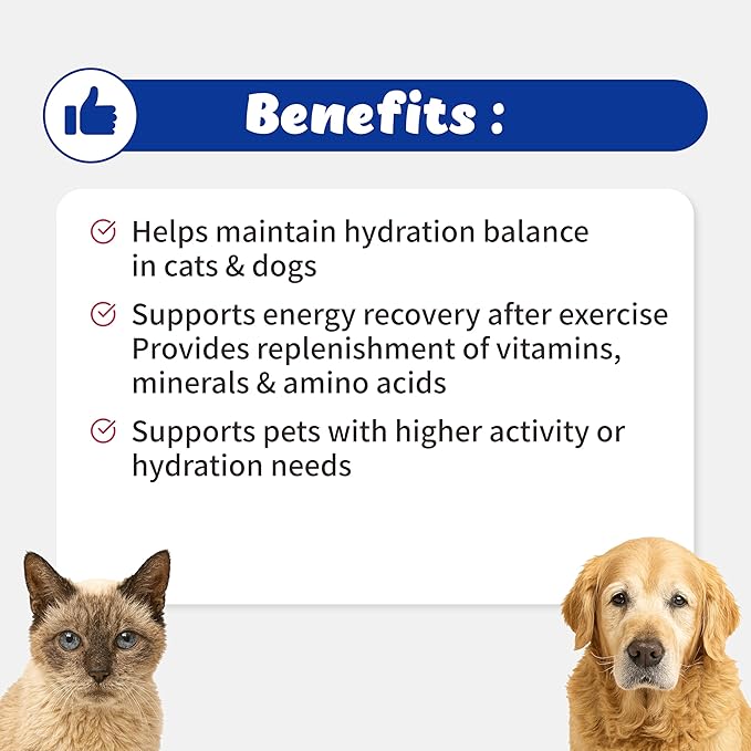 Electrolyte CellVet Hydration & Electrolyte Balance for Senior Cats and Dogs - Octacosanol, Dry Yeast Complex (Amino Acids, B Vtiamins, Minerals) (54g)