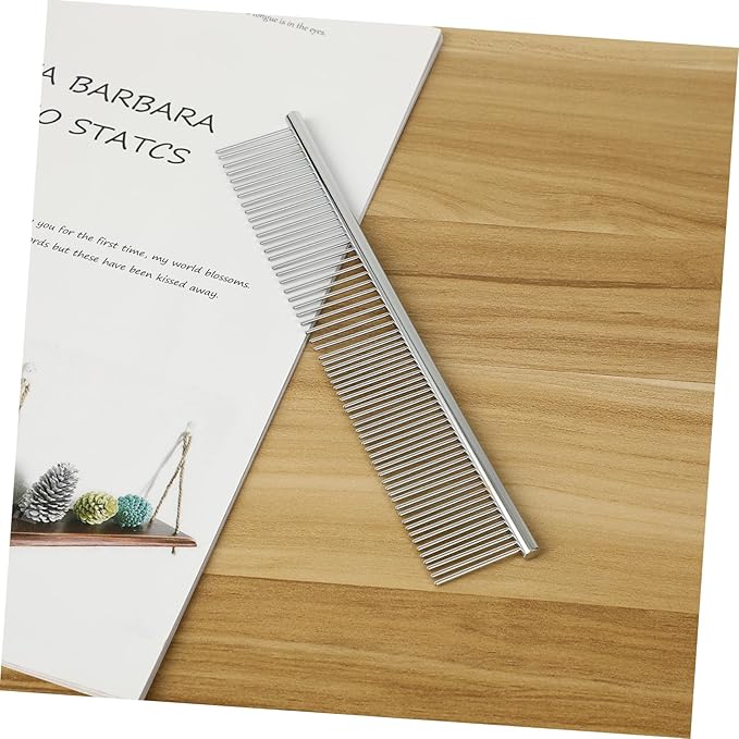 BESPORTBLE 3pcs Dog Cat Grooming Tools Stainless Steel Comb for Hair Removal Tangles Mats and Skin Massage