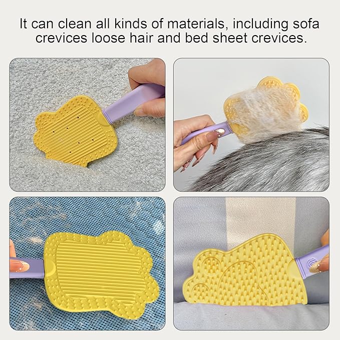Dog Hair Remover, Double?sided Grooming, 19x9x1cm, Pet Hair Brush, Cat Furs Remover, Cleaning Massage Tool, For Furniture Cleaning, Carpet Brushing, Clothes Upkeep