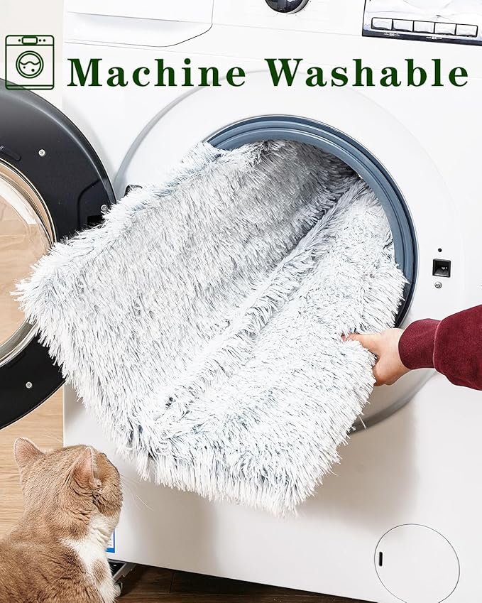 Cat Bed Pad for Indoor Cats, 19.3*17.7*1.57 inch Soft Small Pet Bed, Double Sided Washable Cat Bed Dog Bed, Self Heating Pet Pad, Indoor Breathable Pet Mat for Small, Medium, Large Cats Puppy