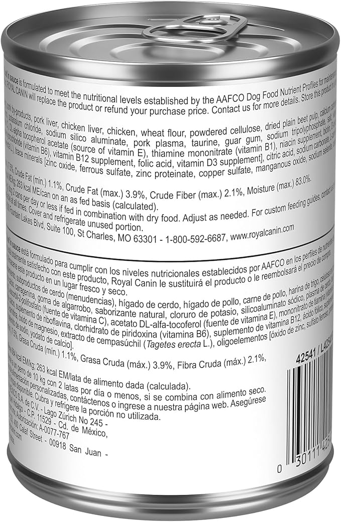 Royal Canin Canine Care Nutrition Weight Care Adult Loaf in Sauce Dog Food, 13.5 oz (Pack of 12)