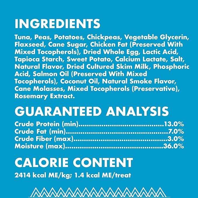 Buddy Biscuits 3 oz Pouch of Grain Free Soft & Chewy Cat Treats Made with Natural Temping Tuna