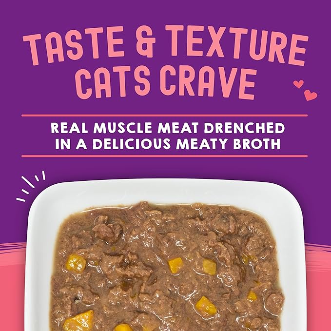 Stella & Chewy's Carnivore Cravings Wet Cat Food - Premium Pouches - Grain Free, High Protein Tuna & Pumpkin - Perfect For Picky Eaters - Complete Meal or Topper (2.8 oz, 24 Pack)
