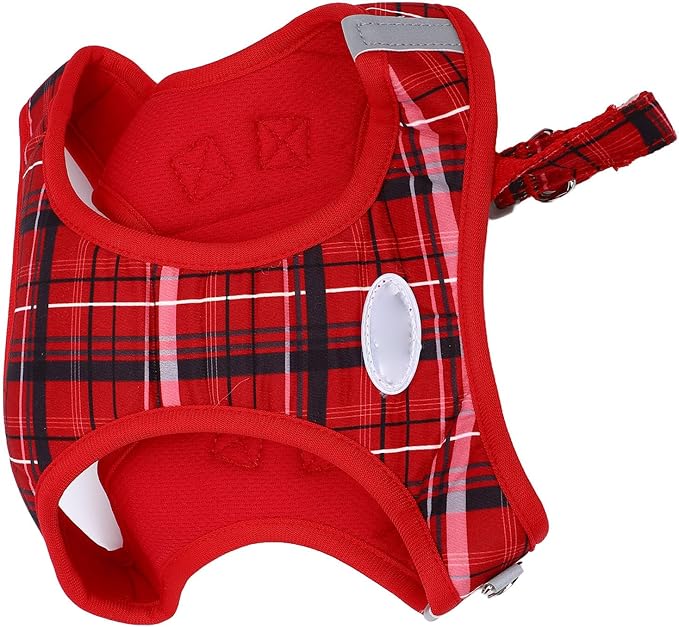 GLOGLOW Pet Supplies Voyager Step in Air Harness Soft Light Puppy Vest Breathable Mesh Pet Harness Strap for Dogs Cats Secure with Easy Control Handle (L)