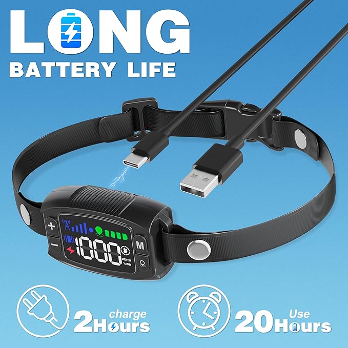 GPS Wireless Dog Fence System, Rechargeable Electric Fence for Dogs, IPX6 Waterproof Collar, Adjustable Warning, 33Yd-1000Yd Range, Pet Safe Outdoor Containment for Most Breeds